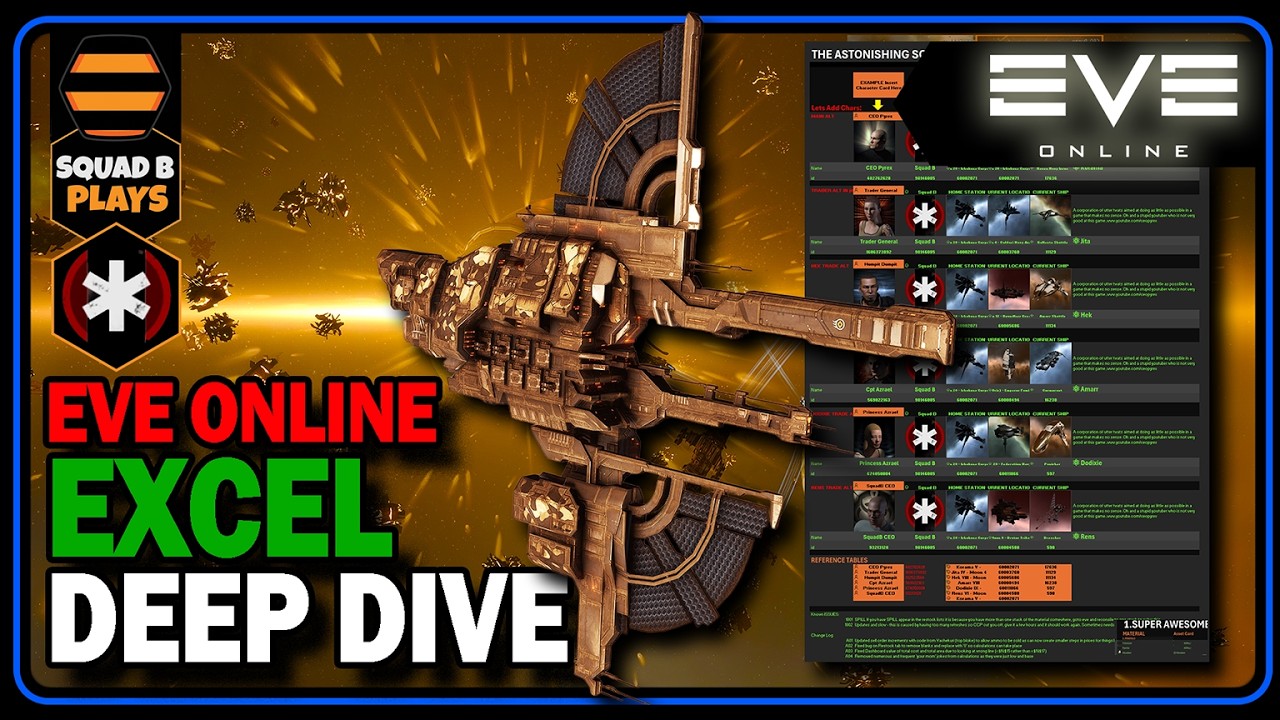 EVE Online: Full Excel Trade Tool Build — 39 Minutes of Pure Spreadsheet Crafting