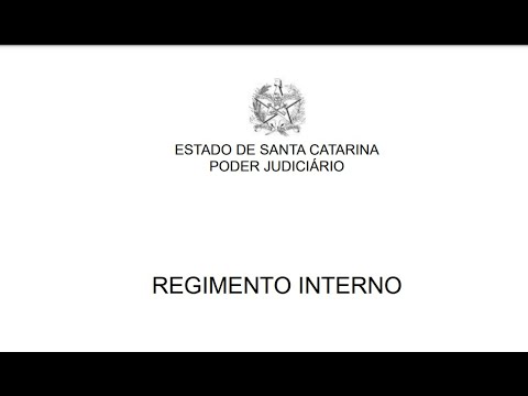 Regimento Interno do Tribunal de Santa Catarina - Art. 8 - Art. 13.