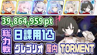 【ブルアカ】TORMENT：日課用TL 総力戦グレゴリオ屋内 1凸 39,864,959pt【ブルーアーカイブ】