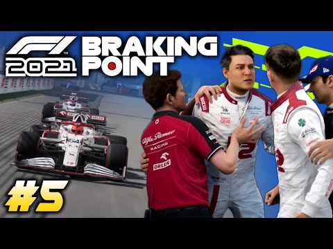 F1 2021 BRAKING POINT Story Part 5: FIST FIGHT IN THE PADDOCK?! IT ALL BOILS OVER! Chapter 9 & 10