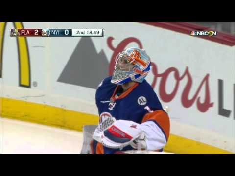 Huge rebound gives Barkov first playoff goal