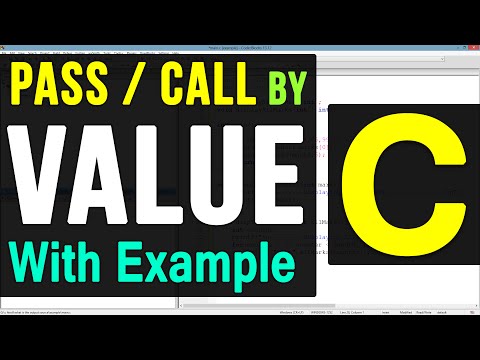 Pass by Value in C Programming Language Video Tutorials for Beginners