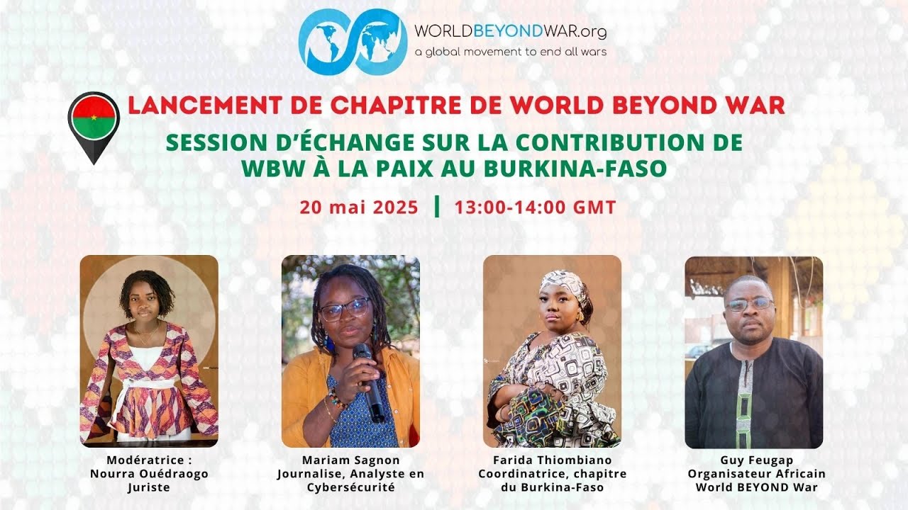 Un chapitre de World BEYOND War au Burkina Faso