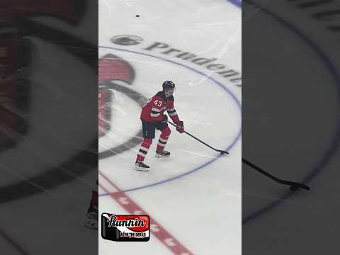 Luke Hughes NJ Devils Puck Drill #njdevils #shorts #shortsvideo #shortvideo #short #devils #nhl