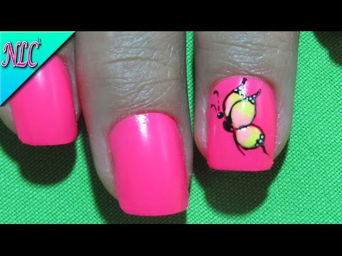 Decoración De Uñas Mariposa – Decoracion de mariposa facil y Sencilla – Butterfly nail Art – NLC