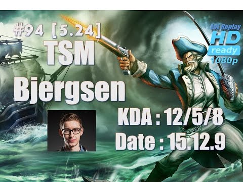 15.12.9 TSM Bjergsen Mid Lane Gangplank(vs Talon) Hardcarry[1080p]#94