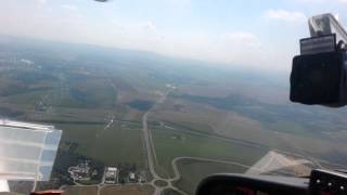 preview picture of video 'Diamond DV 20 landing  Pécs-Pogány international airport LHPP ,'