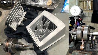 Yamaha RXT135 Restoration Part 6 Crankshaft at Cylinder block