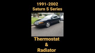 Replace thermostat replace radiator Saturn S Series 1991-2002