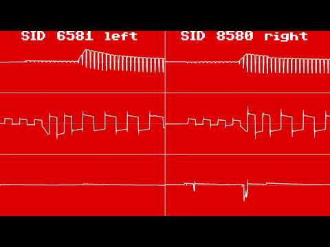 COMMODORE C64 STEREO SID - 2019 -  Lighterman*Innen und Aussen 4 SIDmas - Chris-DO/Oscilloscope View