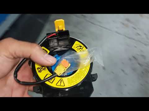 KIA RIO Air bag lights ON / How to replace spiral cable/ clock spring