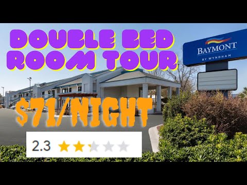 Baymont INN Double-Bed Full Room Tour | Wilmington, NC