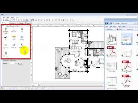 This video is a tutorial demonstrating how to use floor plan images within the Plandroid air conditioning design software.