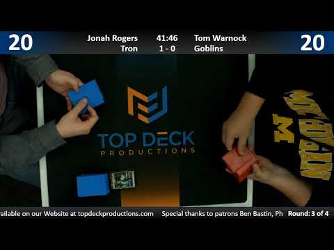 Modern w/ Commentary 10/11/18: Jonah Rogers (Tron) vs. Tom Warnock (Goblins)