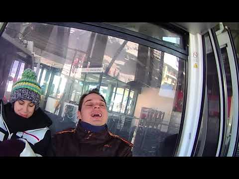 Discesa verso Aosta in cabinovia