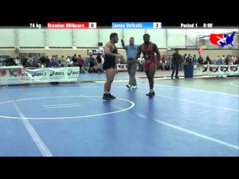 Brandon Wilbourn vs. James Vollrath at 2013 ASICS University Nationals - FS