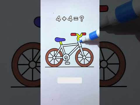 Draw and color a bicycle #colourful #art #draw #color #sketch