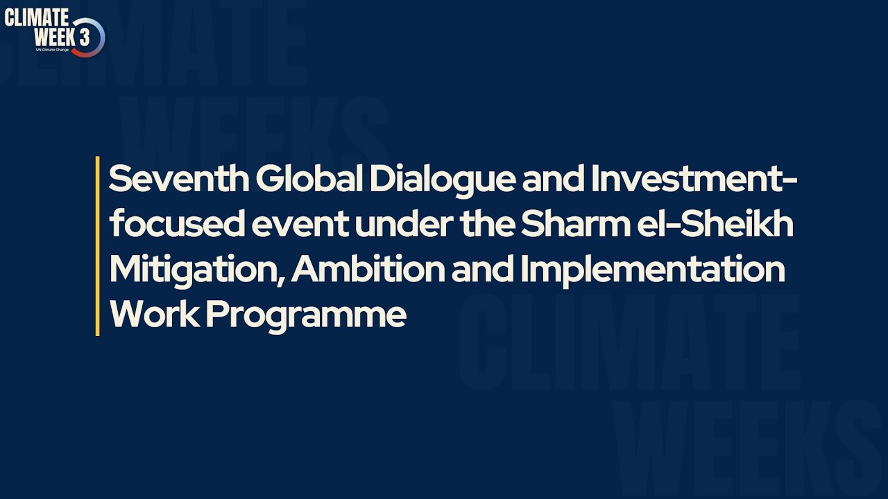 7th global dialogue under the MWP - Plenary & Breakout Room 1