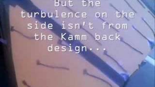 Tuft testing a Kammback mockup - Geo Metro aerodynamics