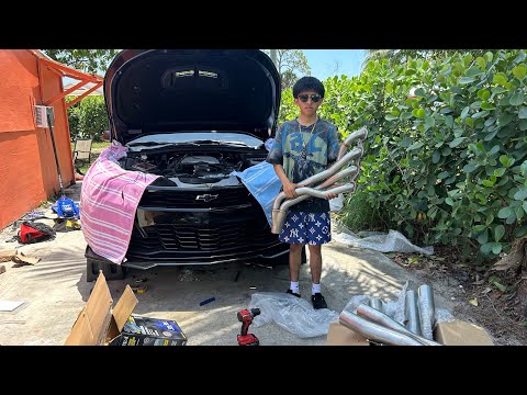 INSTALLING THE MOST ILLEGAL HEADERS ON MY CAMARO SS 1LE…