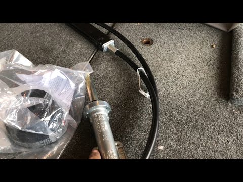 Installing Teleflex steering cable and helm in a Nitro boat...
