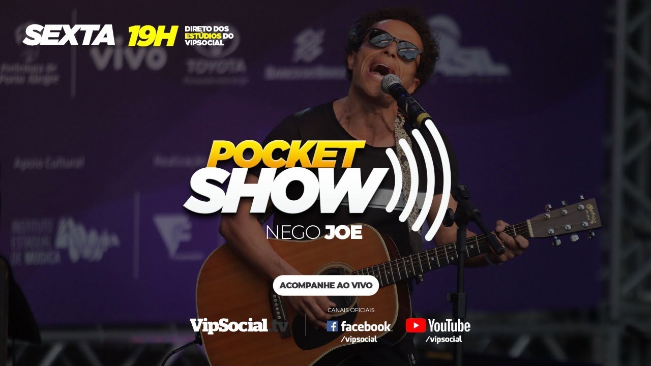 Com muita música e muito alto astral, PocketShow conta com Nego Joe
