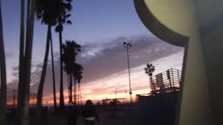 Sunset vibes Venice Muscle Beach The Window burgers & fried chicken sandwich LA Graze Los Angeles