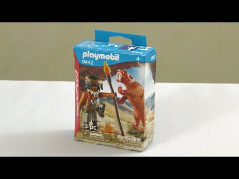 Unboxing Playmobil : L'homme préhistorique et le tigre à dents de sabre (2018) – 9442