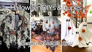 Halloween DIY Decor 2025 | Pottery Barn Pumpkin Dupe, Designer Wreath, Sherpa Ghosts & More