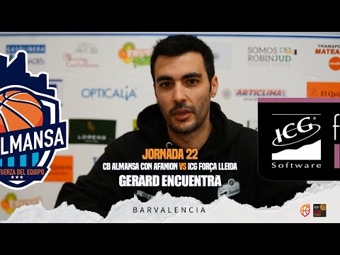 Gerard Encuentra - J22 - CB Almansa con AFANION vs ICG Força Lleida