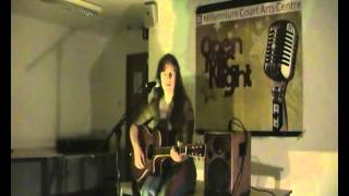 ADELE INGRAM MAGEE PERFORMS AT THE OPEN MIC NIGHT EARLIER TONIGHT IN PORTADOWN.