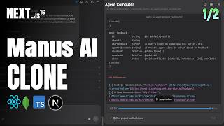 Build Manus AI Clone with Next.JS 16, React , ShadCN , TailWind CSS | Nextjs Full-Course