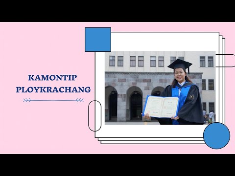 Dr. Kamontip PLOY-KRA-CHANG /海外で活躍するOBOGからのメッセージ/ホームカミングデイ2021