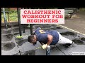 BEGINNER CALISTHENIC ROUTINE WITH PROGRESSIONS | HOW TO START TRAINING CALISTHENICS