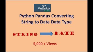 Python pandas converting string to date datatype