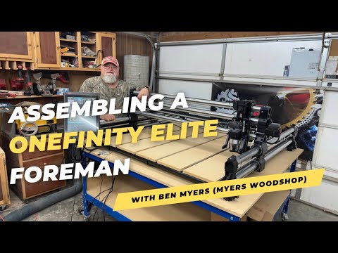 Onefinity Elite Foreman CNC Assembly with QCW Waste Board