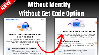 How to unlock facebook account 2024 | Facebook locked how to unlock