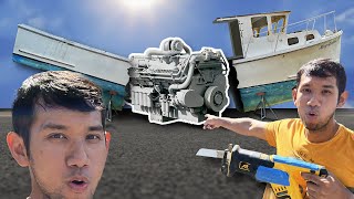 Ripping out an old diesel engine - Krusty Boat build pt2
