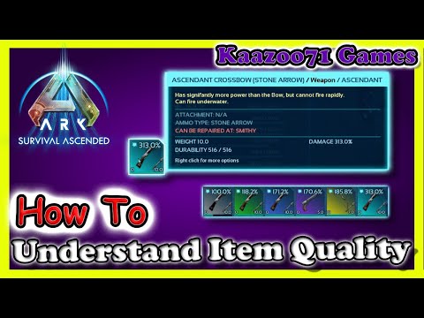 How to Understand Item Quality Ark Survival Ascended 💥