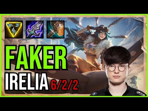 FAKER - IRELIA vs. LEBLANC Mid | KR GRANDMASTER | PATCH 10.25
