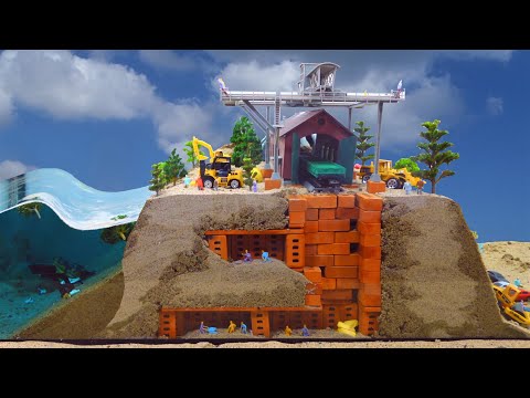 Secret Underground Base Construction Flood Disaster - Realistic Dam Breach Experiment