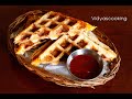 Breakfast Series Chicken Salami Bread Waffles Recipe