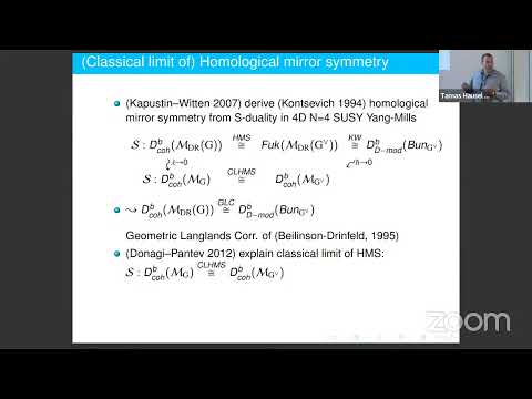 Tamas Hausel: Enhanced mirror symmetry for Langlands dual Hitchin systems