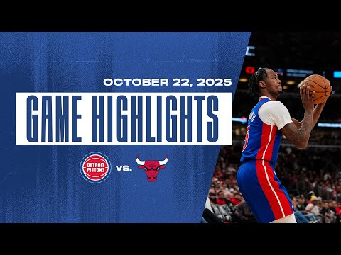 Full Game Highlights l Detroit Pistons vs Chicago Bulls