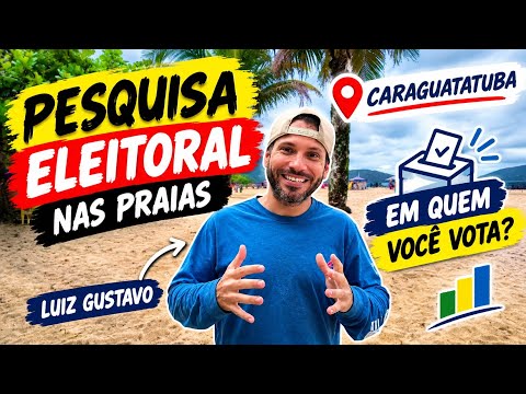 Primeiro vídeo do canal - pesquisa eleitoral no dia 7 de setembro feriado - Caraguatatuba São Paulo 