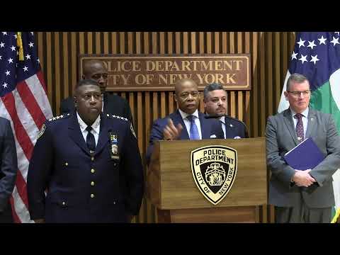 Watch as PC Caban & NYPD executives join Mayor Adams for a public safety-related announcement.
