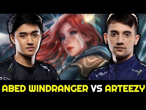 ABED vs ARTEEZY 11K MMR Battle — Windranger vs Morphling 7.28 Dota 2