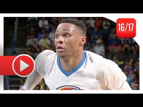 Russell Westbrook Triple-Double Highlights vs Spurs (2017.03.09) - 23 Pts, 13 Reb, 13 Ast, BEAST!