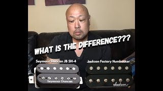 Video thumbnail for Seymour Duncan JB SH-4 vs. Jackson Factory Pickup (What's the difference?) by Rickord