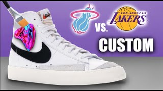 Custom Nike Blazers (NBA Finals Themed) - Jordan Vincent